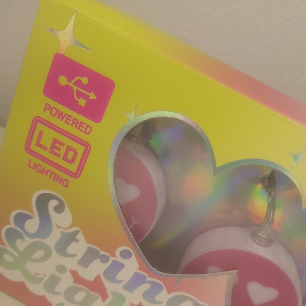 Pink Smiley Face Led String Lights - image 8